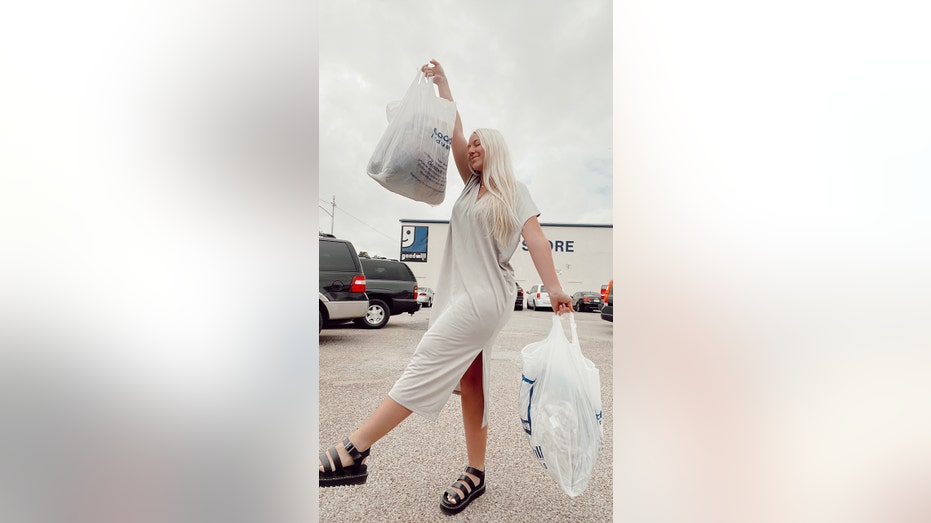 Bags outside of Goodwill 2