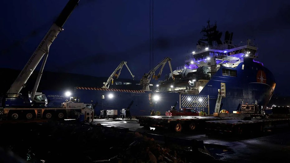 Equipment is prepared for the search for the missing OceanGate submersible