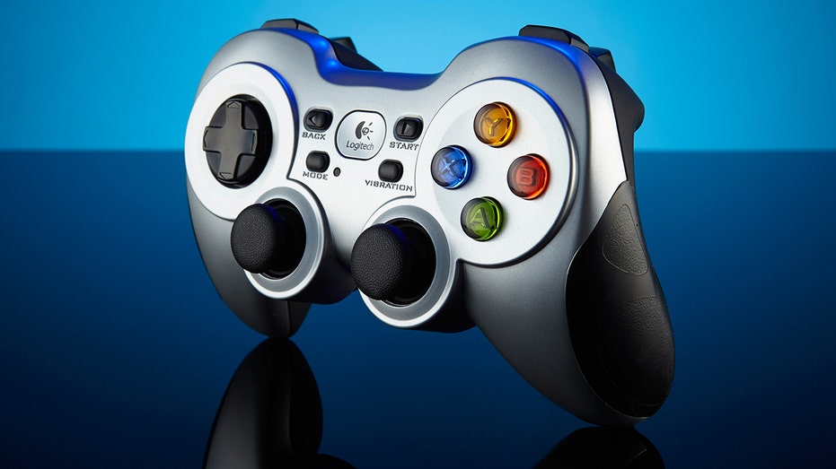 A closeup image of the Logitech gamepad used to control OceanGate's Titan sub