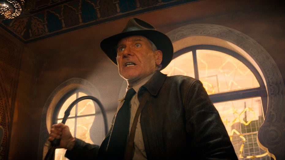 Harrison Ford in character as Indiana Jones