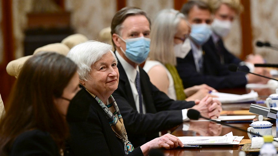 Yellen sits down with Chinese officials in Beijing