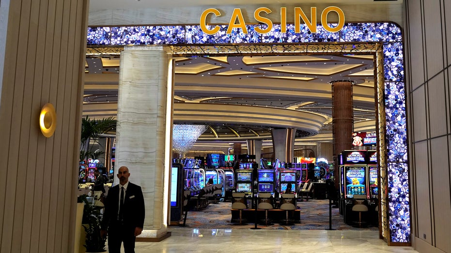 Entrance to casino at Cyprus resort