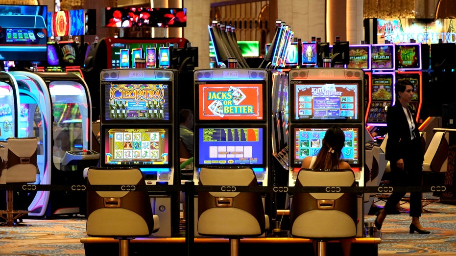 Slot machines inside Cyprus casino