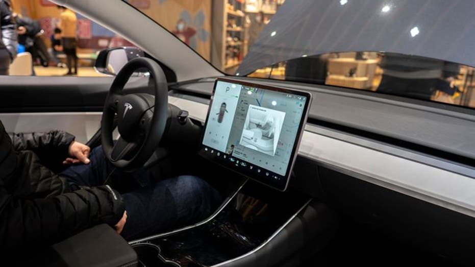 Interior of Tesla Model 3