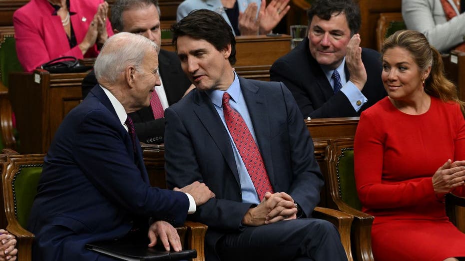 Biden and Trudeau speaking