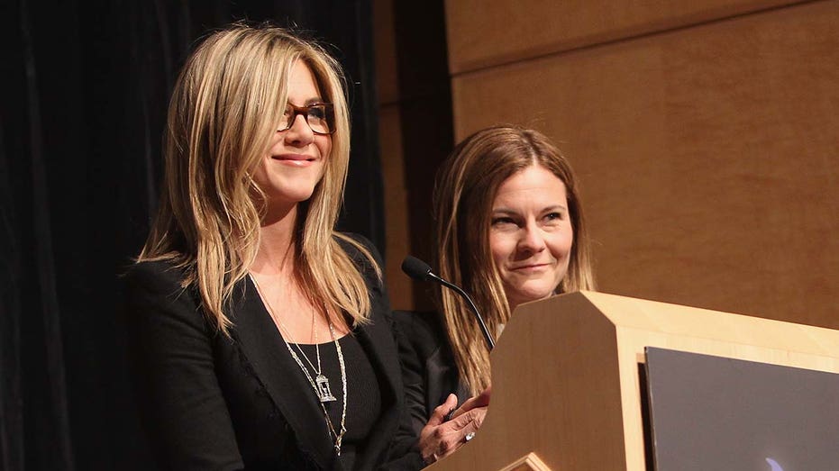 Jennifer Aniston and Kristin Hahn