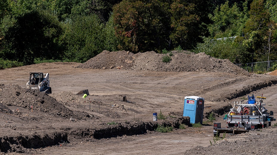 A construction site for new homes