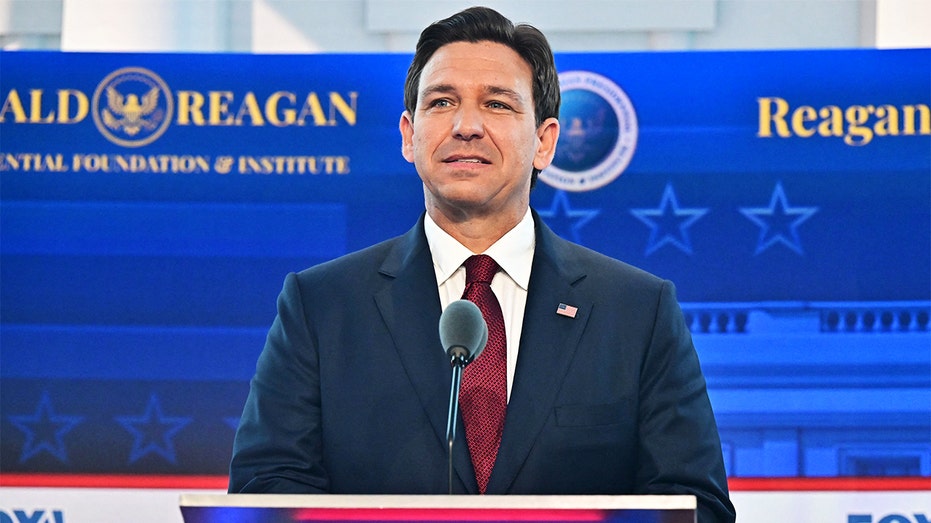 Ron DeSantis at the second Republican debate