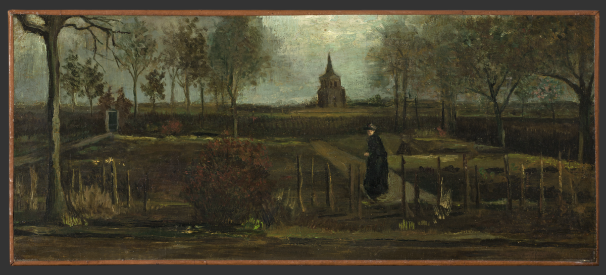 ©Vincent van Gogh, Spring Garden, The Parsonage Garden at Nuenen in Spring, 1884, Groninger Museum, Photograph: Marten de Leeuw