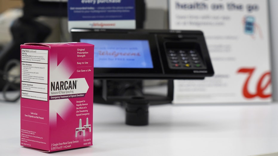 Narcan product at Walgreens