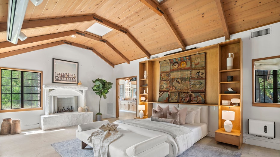 Bedroom inside Patrick Swayze's home