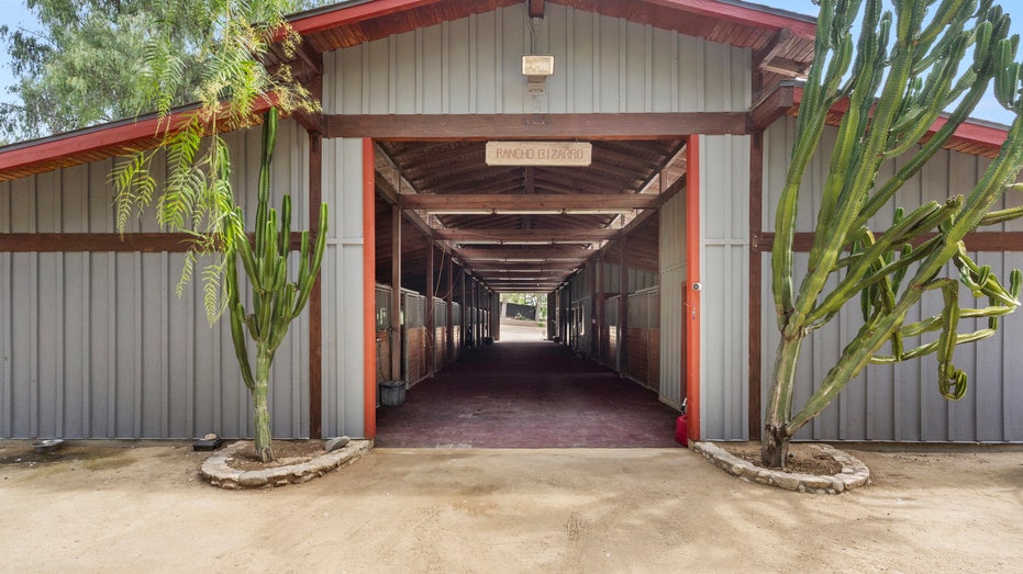 The equestrian building on Patrick Swayze's ranch