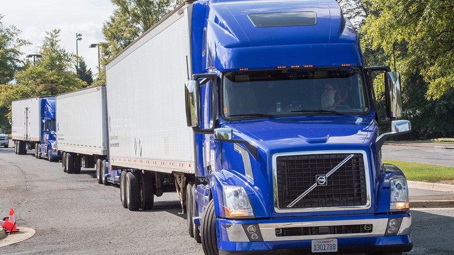 A photo of a Mack Truck