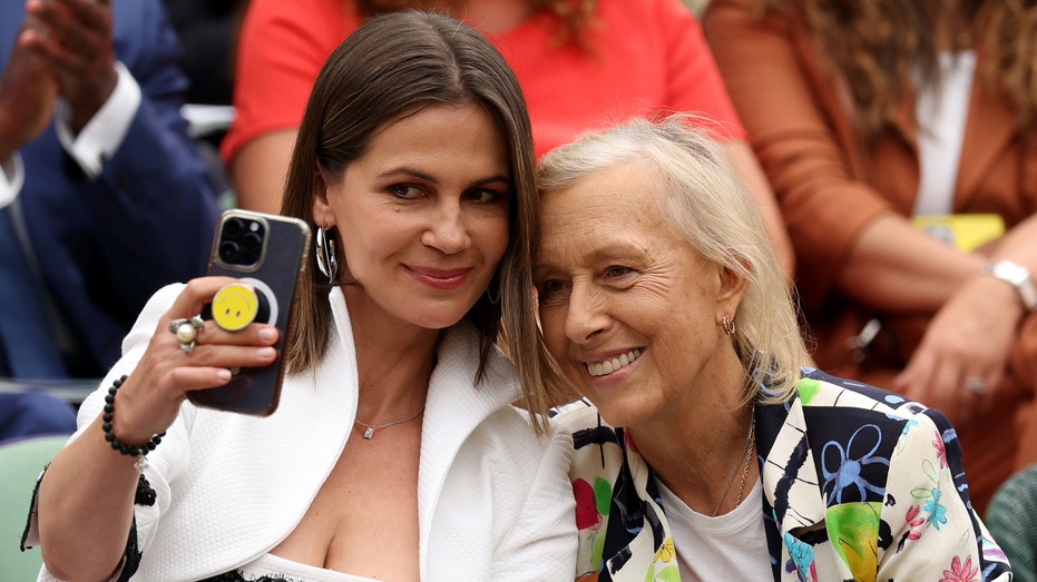 Martina Navratilova Julia Lemigova Wimbledon 2023