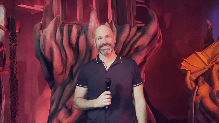 Universal Orlando Senior Show Director Matthew Flood at 'Stranger Things 4' haunted house at Universal Orlando.