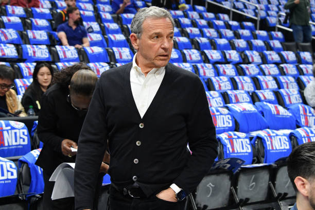 Bob Iger attends a basketball game between the Los Angeles Clippers and the Phoenix Suns at Crypto.com Arena on April 20, 2023 in Los Angeles,...