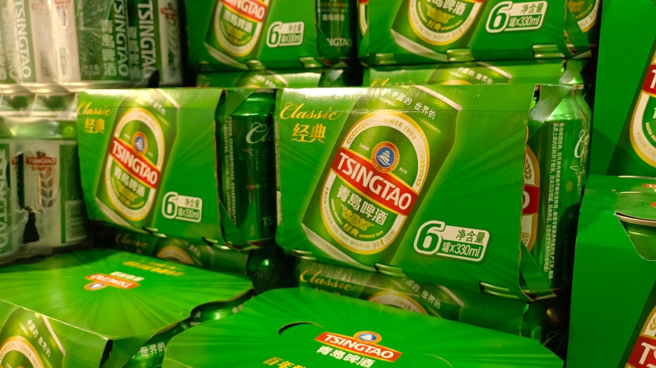 Tsingtao beer cases