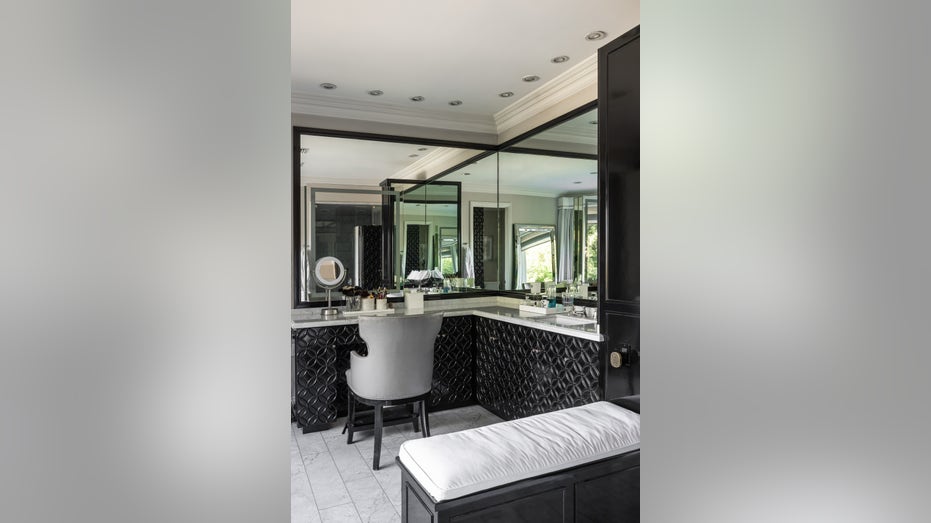 Interior vanity area of the primary suite in Leah Remini's home