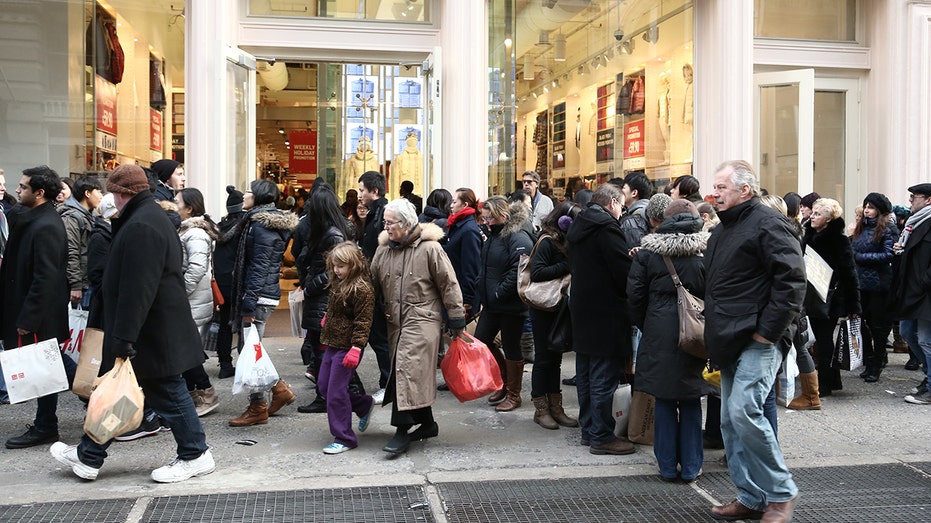 people walking to stores, shopping