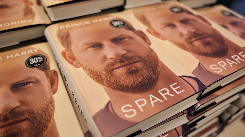 Copies of Prince Harrys memoir Spare