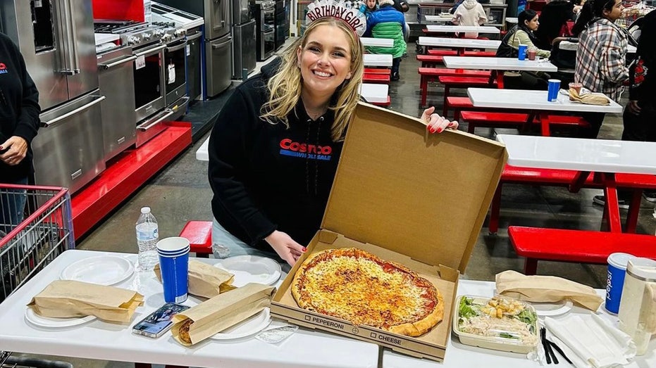 Madison with Costco meal