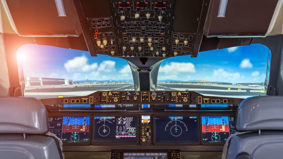 Airplane cockpit