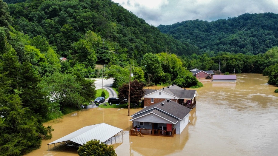 Flooded homes