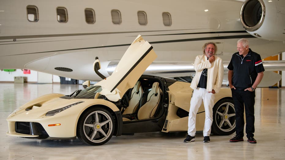 Sammy Hagar with his Ferrari