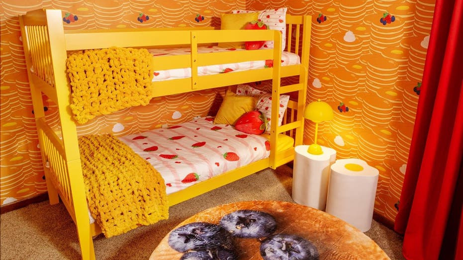 Interior of pancake-themed room