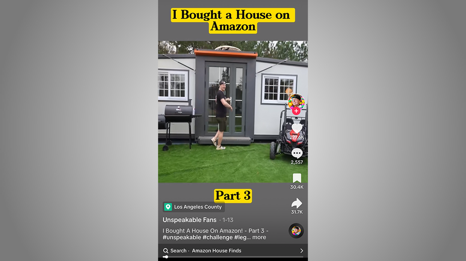 Influencer shows off Amazon tiny home