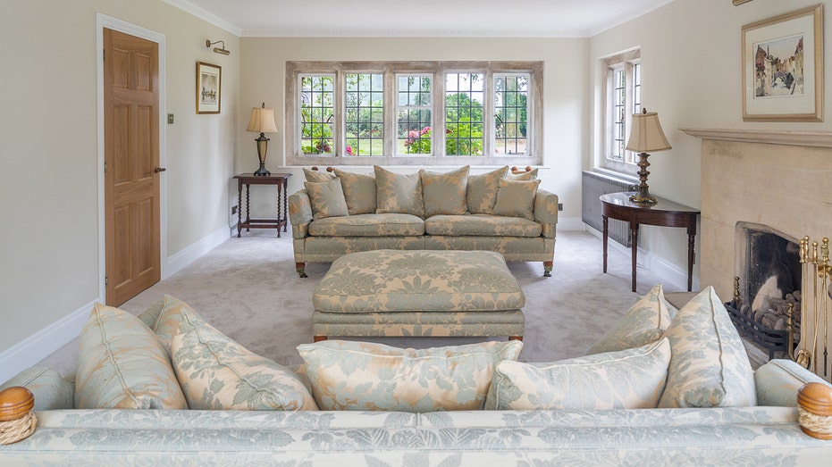 Sitting room in Roger Moore's former house