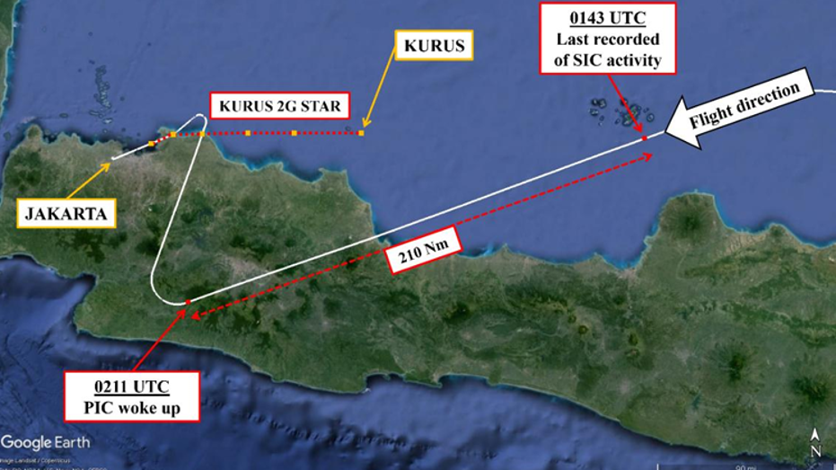 map of errant flight