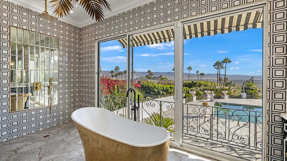 Freestanding tub in master bath