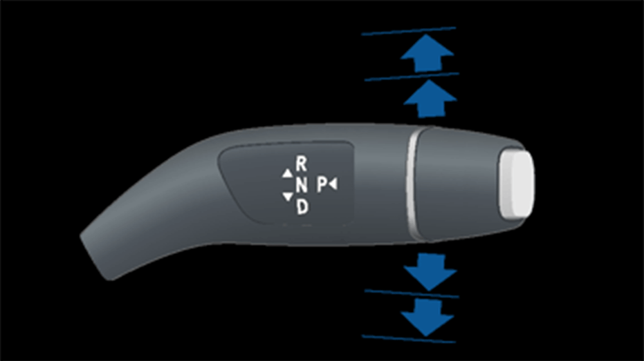 The Tesla Model X gearshift