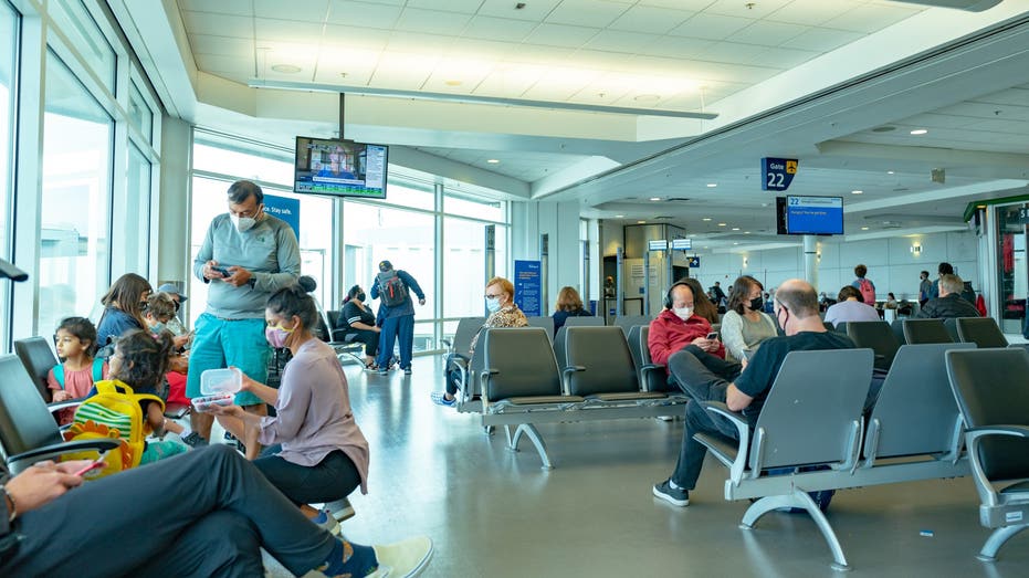 A gate view inside the Oakland International Airport