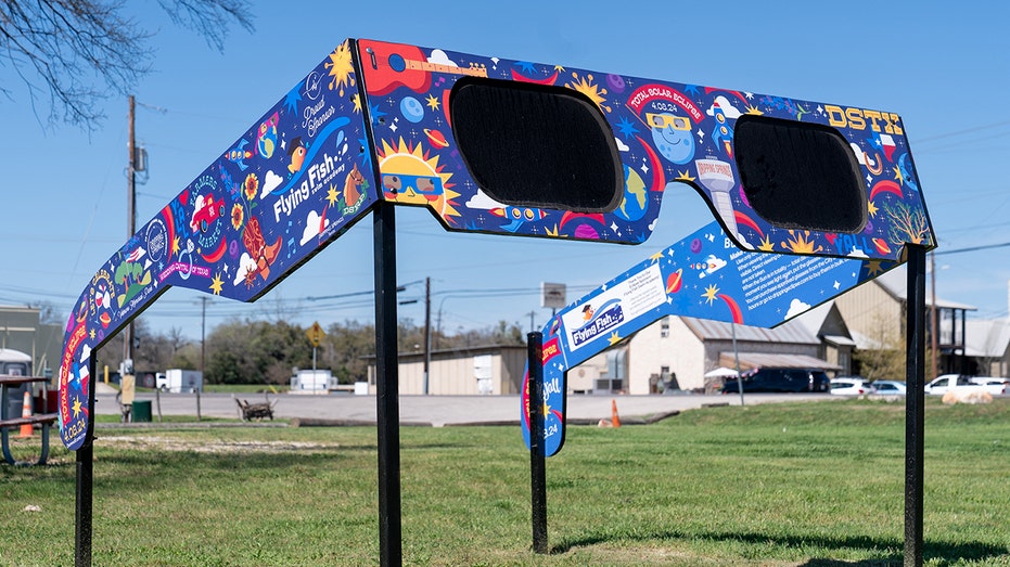 Eclipse glasses display